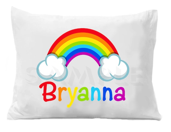 rainbow flower brand pillow