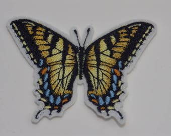 Butterfly Iron-on Patch. Embroidered Patch. Sew-On Patch.