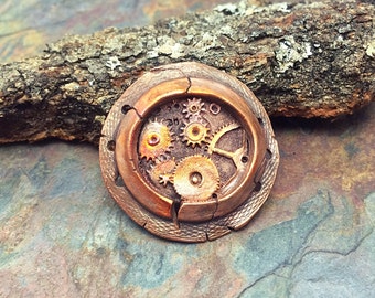 Artisan CopperPrecious Metal Clay Pendant