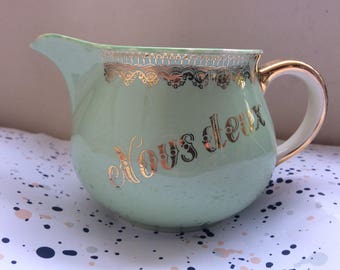 Creamer Villeroy & Boch green 1950's