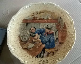 443) glazed stoneware collectors plate