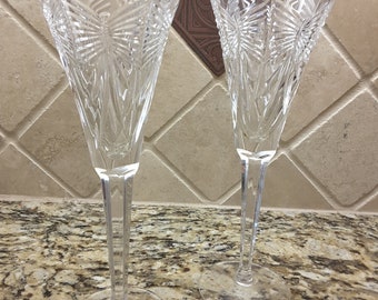 Waterford Crystal toasting flutes