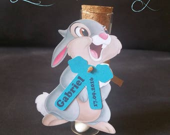 Thumper for containing sweets tags