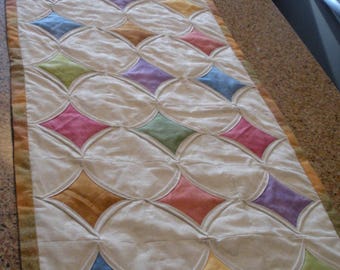 Cathedral Window Table Runner