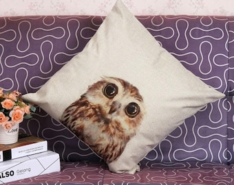 Owl Pillow 1 18 X 18 free shipping