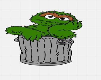 Elmo SVG Files Cookie Monster SVG Files Oscar the Grouch SVG