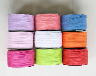 100m Roll of Raffia Paper Ribbon for Wedding Favours Crafts