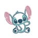applique machine embroidery designs, appliqué design Lilo and Stitch
