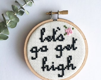 Lana Del Rey Cross Stitch - Born To Die - Embroidery Art