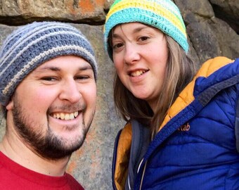 Bold Beanie - Stripe Beanie - Stripe Hat - Beanie Women - Beanie Men - Fleece Lined Hat - Cosy Hat - Striped Beanie Men - Striped Beanie