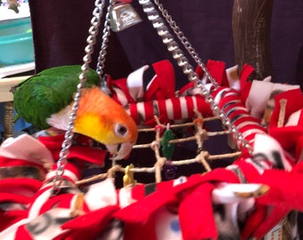 Dream catcher grid swing Parrot Bird Toy small size