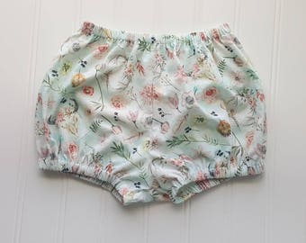 Boho Floral Bloomers, Bloomers, Diaper Cover, Bloomies, Baby Bloomers