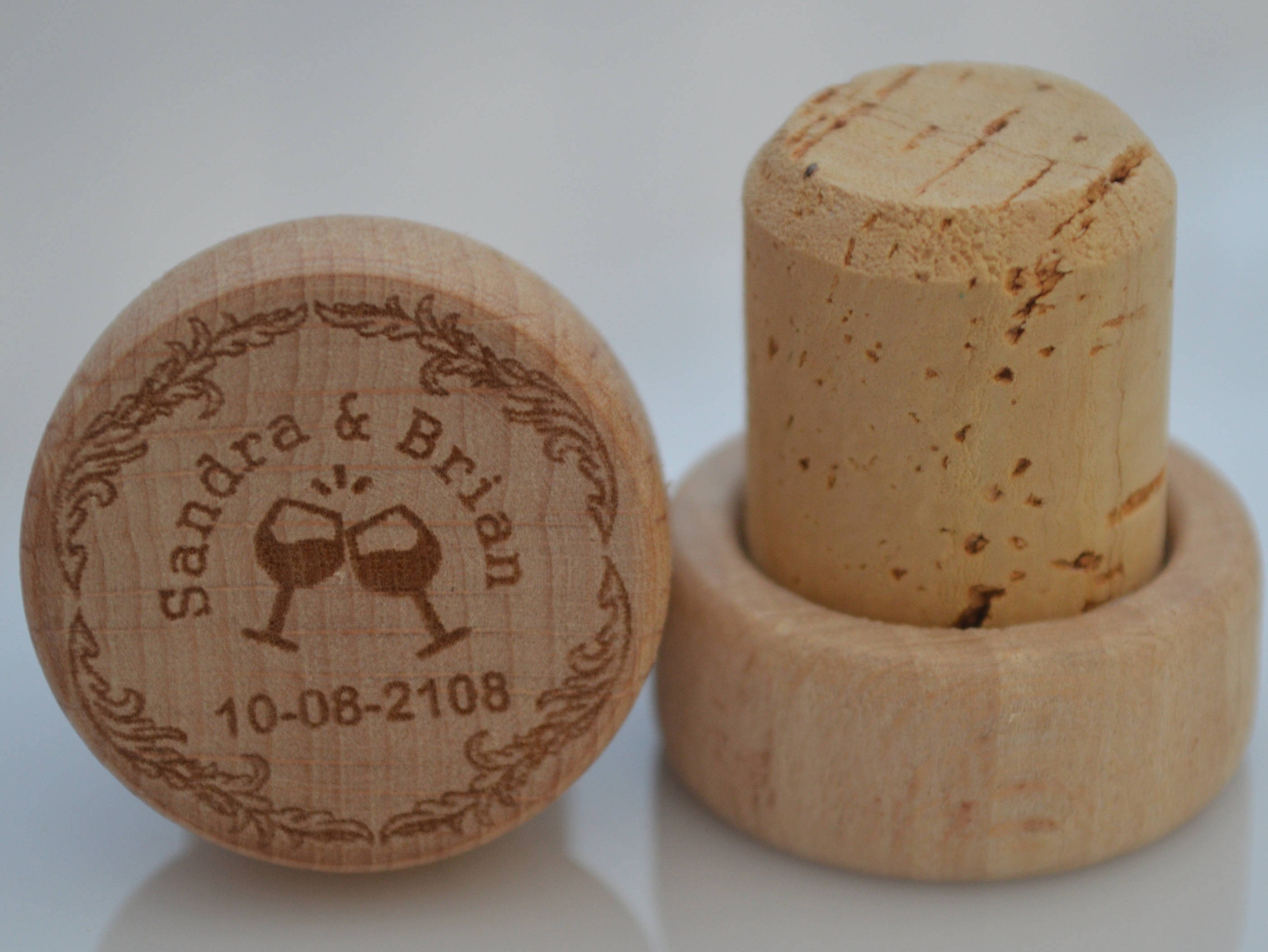 Personalized Wine Stoppers Custom Wine Stopper Engraved Wood