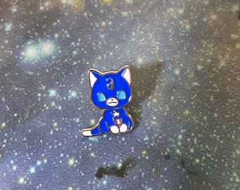 captain-cat enamel pin
