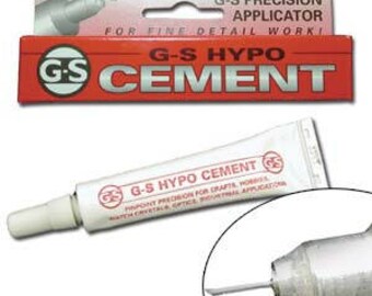Jewelry Glue G-S Hypo Cement bead crafting hobby adhesive bead tip glue Precision Applicator