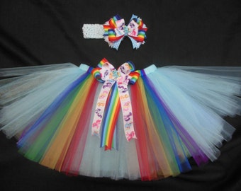 My Little Pony tutu set, custom made any size Newborn-4t