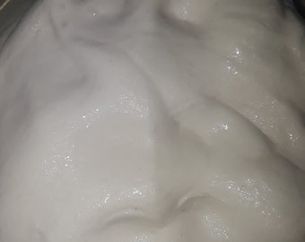 White fluffy slime