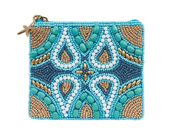 Coin Purse Mermaid Treasure Azure
