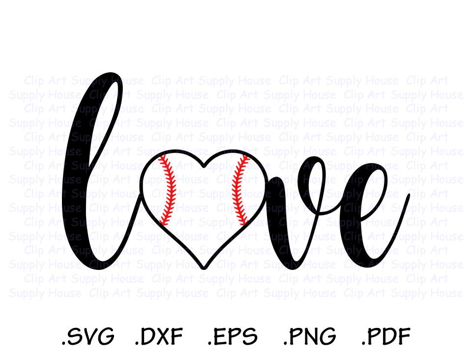 Free Free 178 Love Baseball Heart Svg SVG PNG EPS DXF File