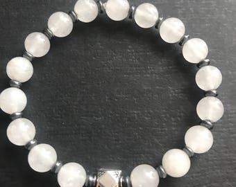 Sterling Silver Rock Crystal Bracelet