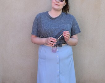 Vintage 'Riddella' cornflower blue skirt, 1970's