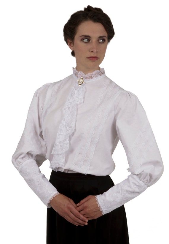 victorian blouse high neck