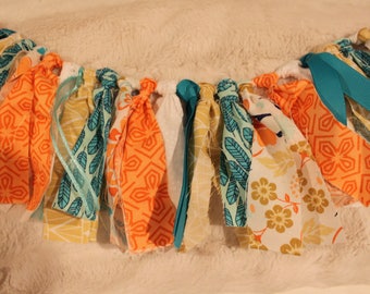 Indian feather rag garland