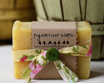 Summer's Song Bar Soap - Natural Cold Process Soap - Lemon, Grapefruit, Orange & Cedarwood Bar Soap - Handmade Vegan Soap