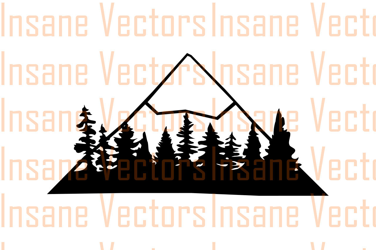 Free Free 180 Forest Mountain Silhouette Svg SVG PNG EPS DXF File