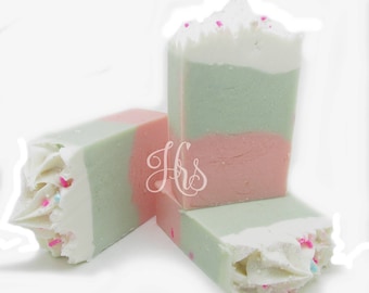 Sweet Pea Handmade Soap ~ Natural Handmade Soap | Coconut Milk Soap | Homemade Soap | Vegan Soap | Gift For Her | Teen Gift