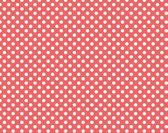 Riley Blake Designs, Small Dots in Rouge (C350 79)