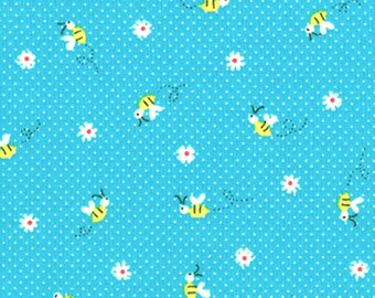 Lecien Fabrics - Minny Muu Fall 2016 Tiny Flowers and Bees by Koko Seki