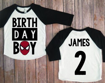 Spiderman birthday shirt, Spider-man birthday shirt, superhero birthday party, birthday party, toddler boy party, spiderman party