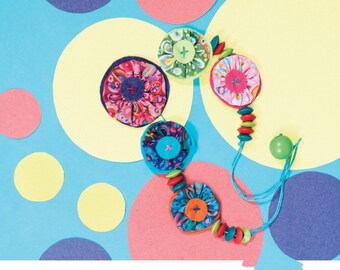 Dazzling Yo-Yo Necklace Sewing Pattern Download 803096