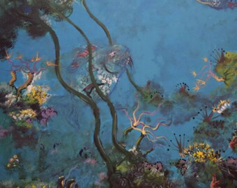 Fish In Kelp 24"x36" original