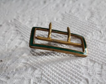 Sale: ART NOUVEAU -antique emaille belt lock, green