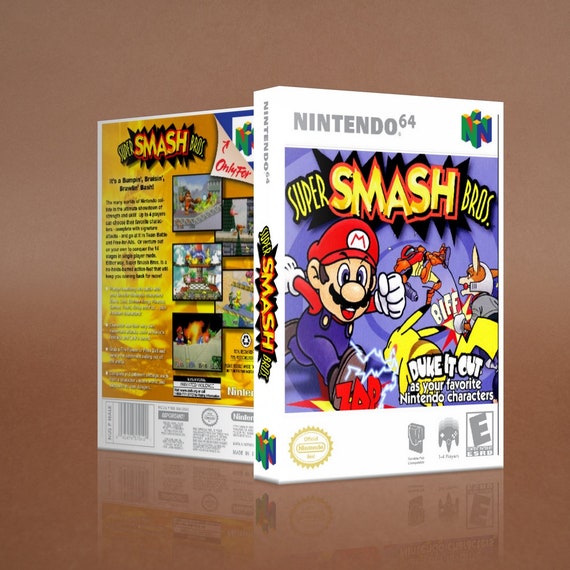 Super Smash Bros. Custom Game Case N64 Nintendo 64