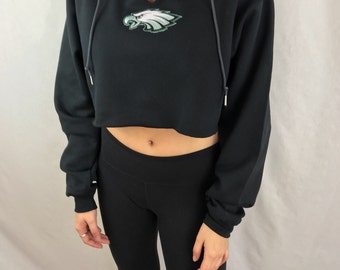 Philadelphia Eagles Cropped Hooded Sweatshirt