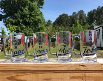 Custom Coach Mugs, Custom Baseball coach Mugs, Coach gifts, softball coach gifts, softball coach, custom baseball coach gift, softball gift