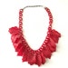Vintage Plastic Celluloid Leaves Leaf Necklace