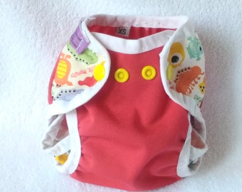 Pair of protective waterproof pul cloth diaper for XS