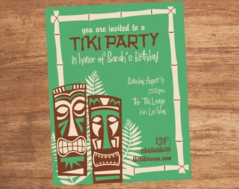 Tiki Party Invitation