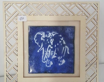 Painting in enamels on copper.