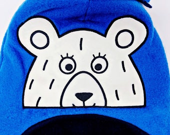 Bear Peeker Applique Design