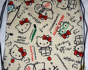 Kokka Math Kitty Backpack/tote