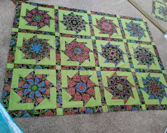 Stacknwack quilt top