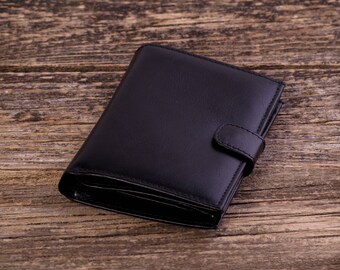 Leather wallet for men Leather coin purse Leather billfold wallet Leather organizer Business card wallet Credit card wallet Bifold wallet