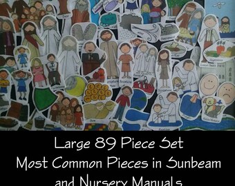 LDS Starter Felt Set for Sunbeam Manual and Nursery Manual also Great for Family Home Evening
