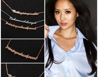 Custom Word Necklace