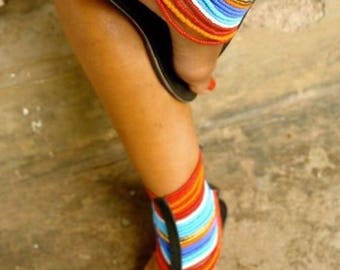 Handmade Beaded Sandals. Maasai African Sandals Handmade Thongs. Flip Flops. Leather Gladiators. Leather shoes. Holiday . Beach Thongs.